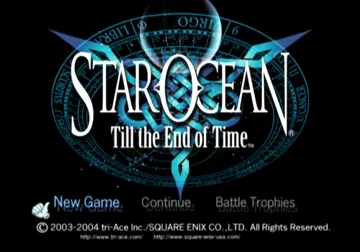 Star Ocean - Till the End of Time screen shot title